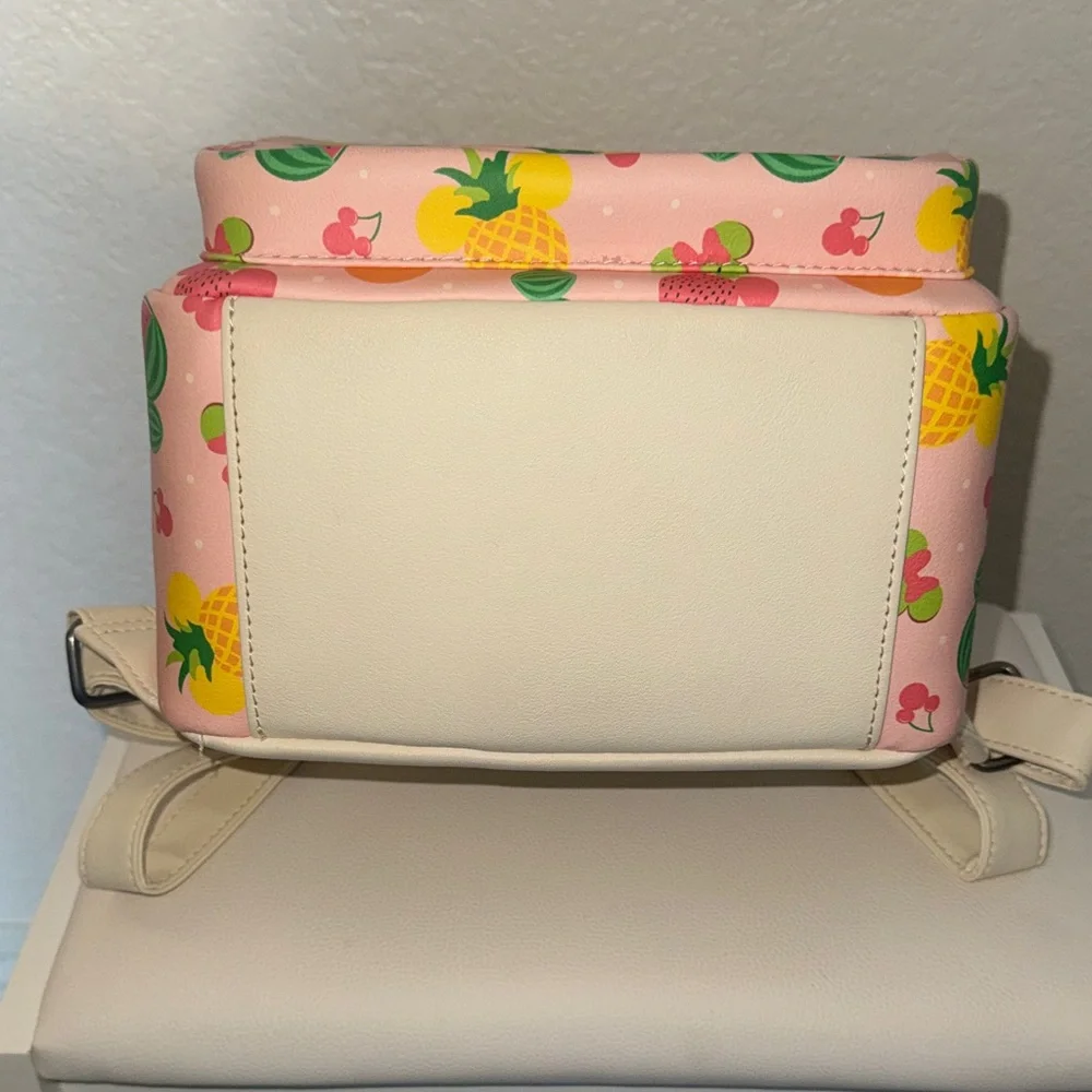 Disney Loungefly Mini Pink Disney Fruit Backpack